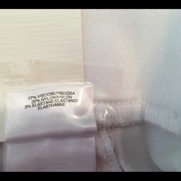 Anne Klein sz 10 white pants wide elastic waist.  New, never worn. - Picture 8 of 10